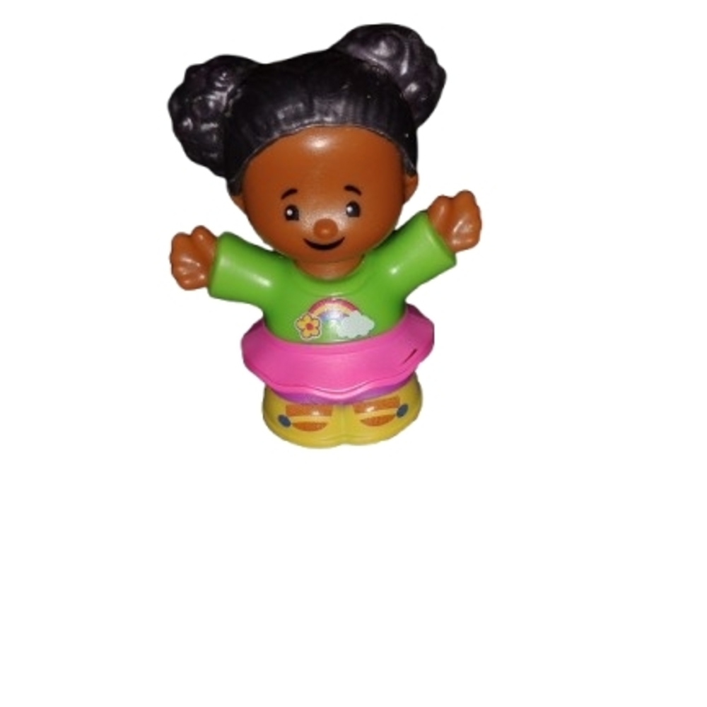 Fisher Price Little People African American Black Girl Tessa Rainbow Rare